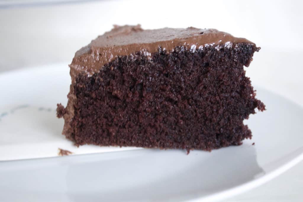 chocolate cake with mocha frosting