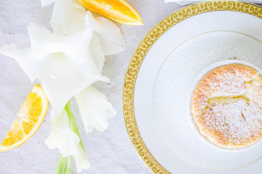grand marnier souffle overhead image