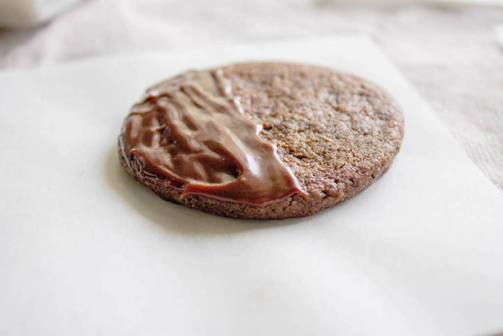 chocolate sable cookies