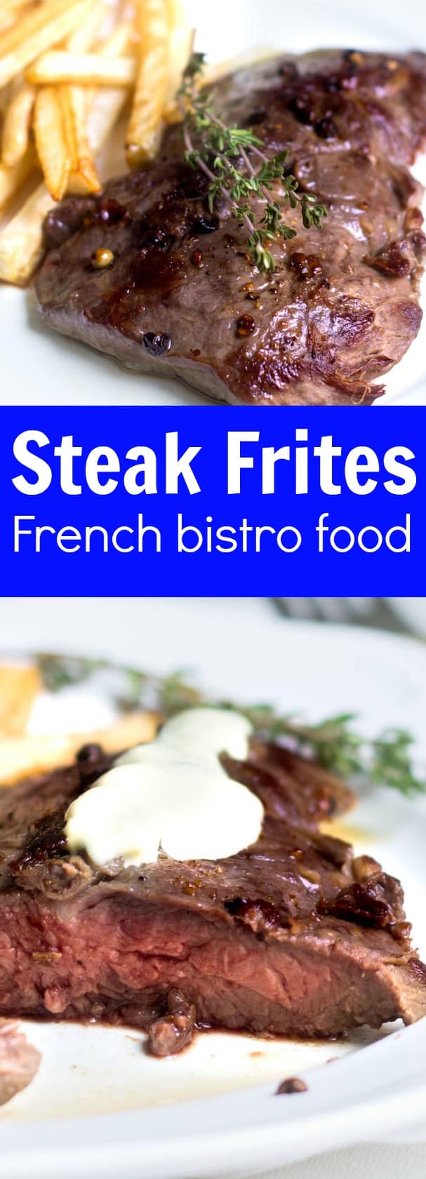 Steak Frites: A Parisian bistro favorite made right at home! Recipe via MonPetitFour.com