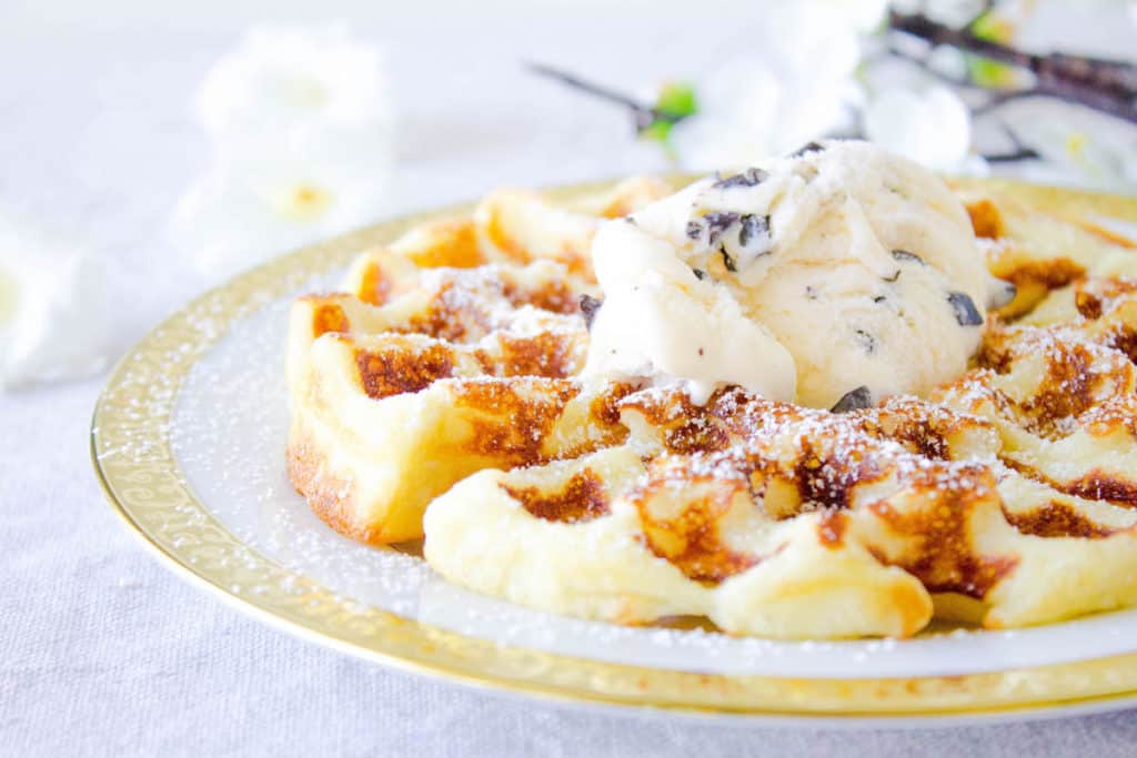 gaufres à la glace