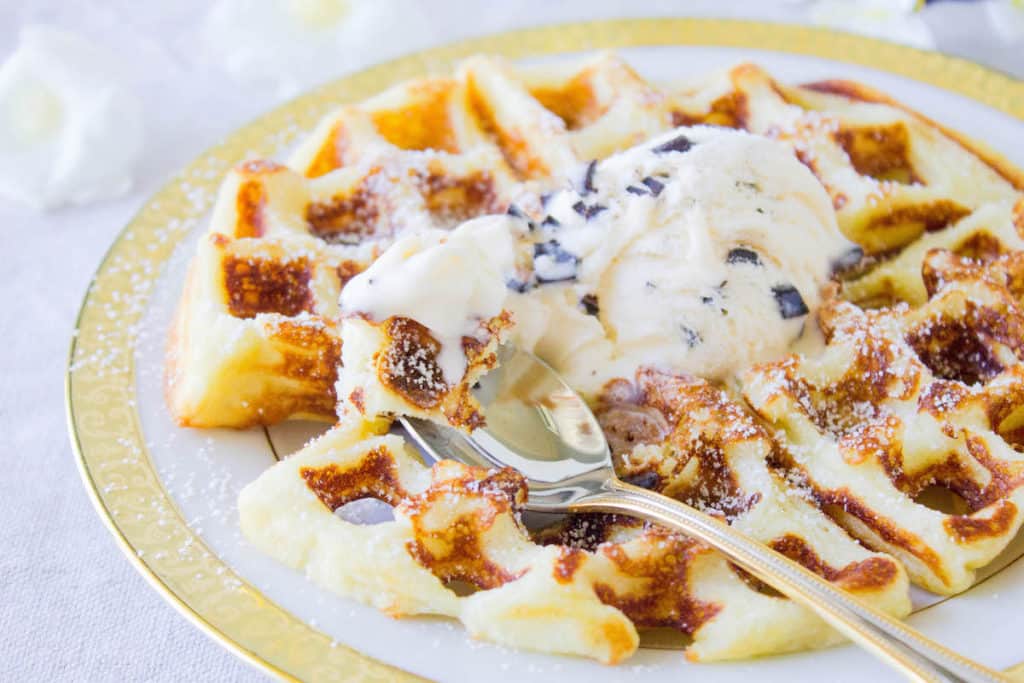 gaufres à la glace