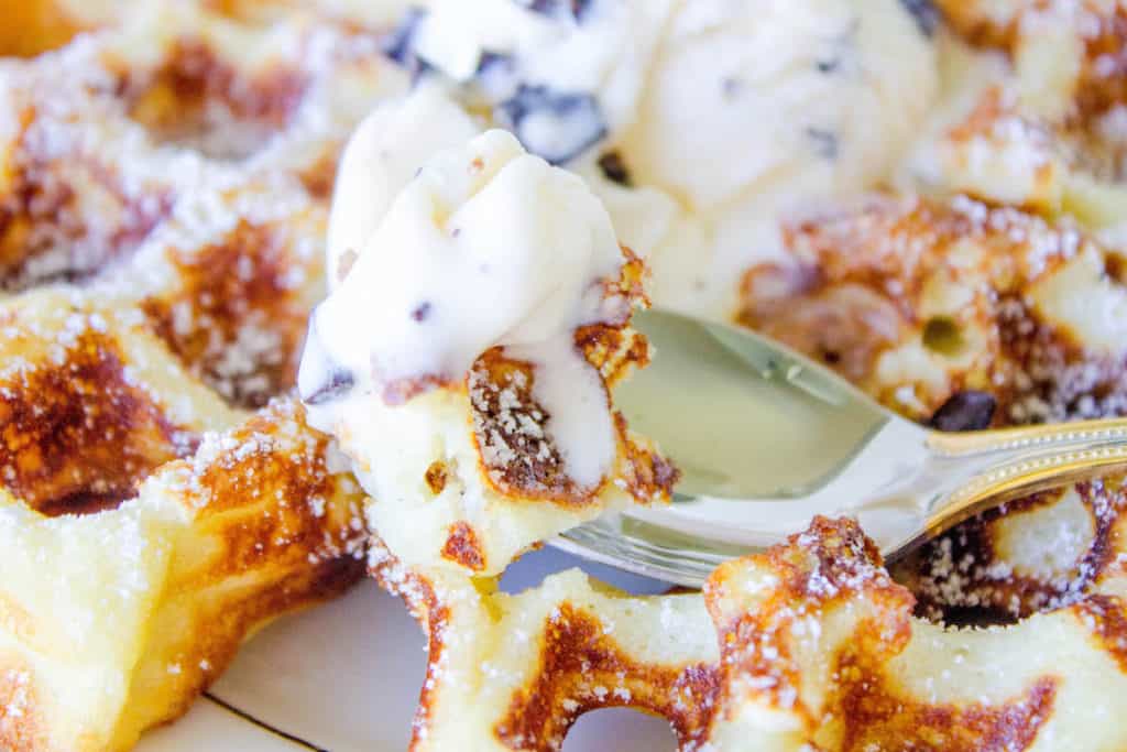 gaufres à la glace