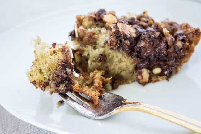 chocolate banana crumb cake