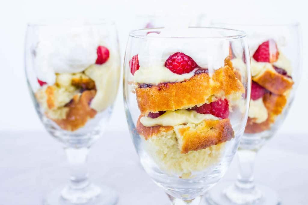 orange raspberry trifle 