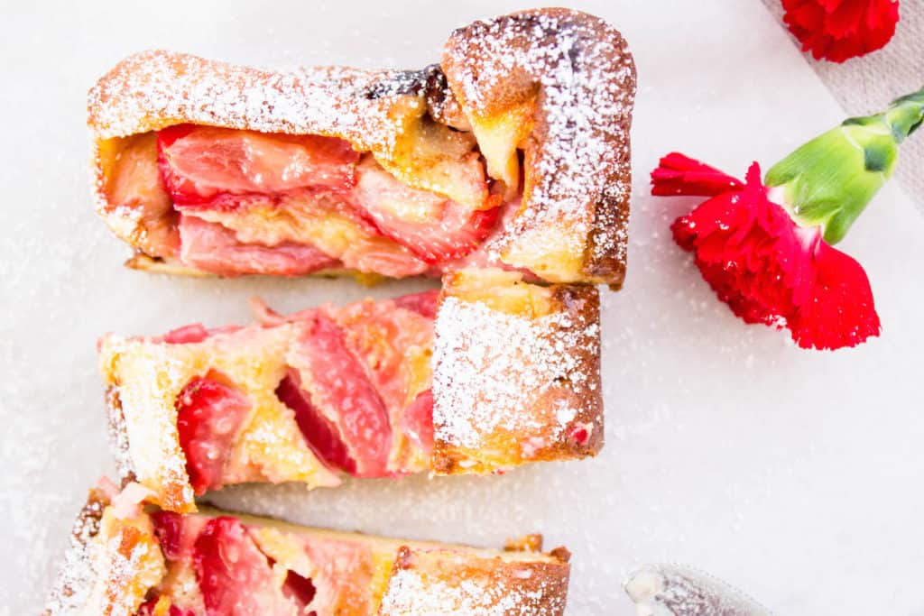 strawberry flaugnarde