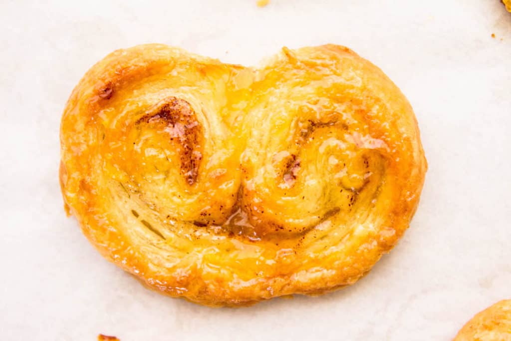 apricot glazed palmiers