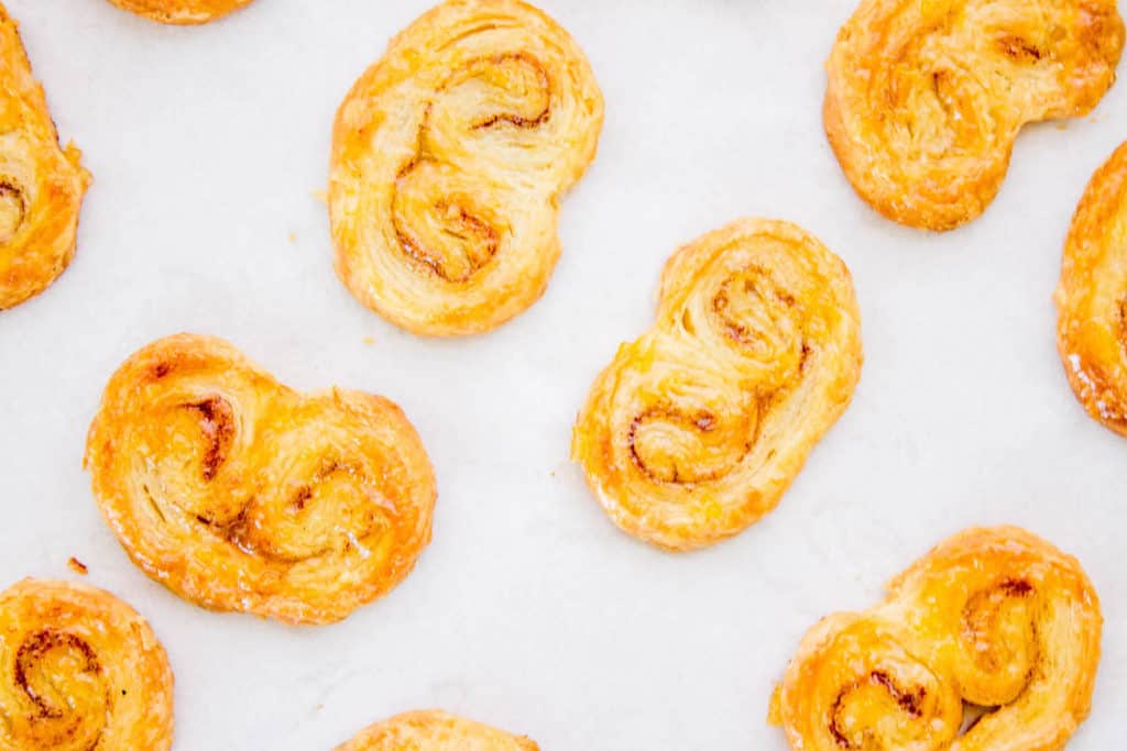 apricot glazed palmiers