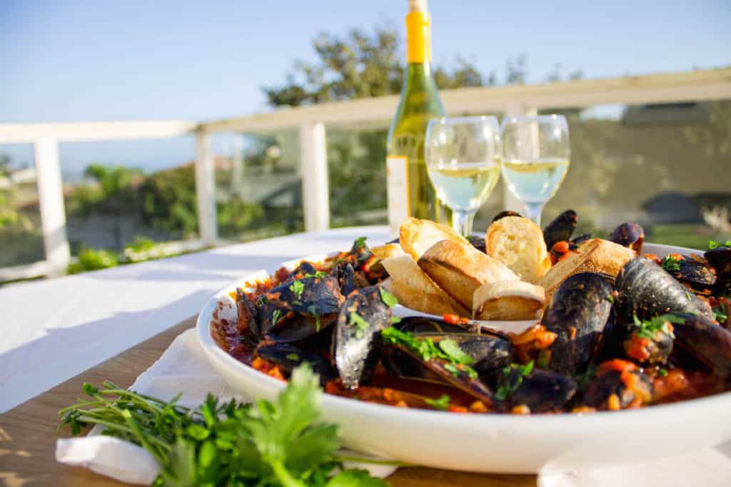 mussels with marinara