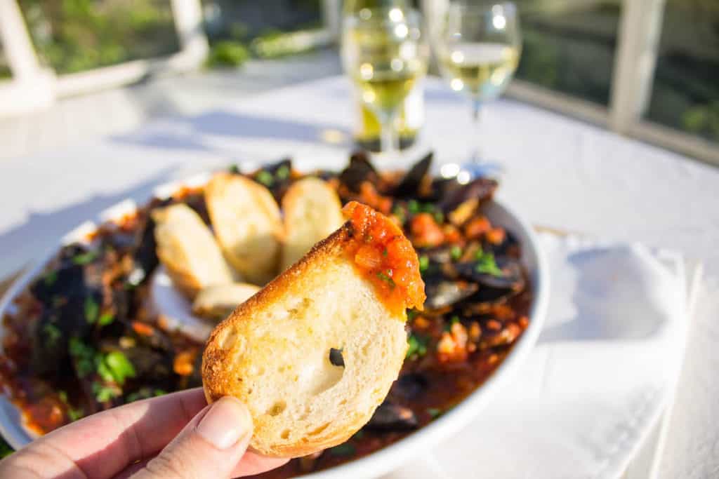 mussels with marinara