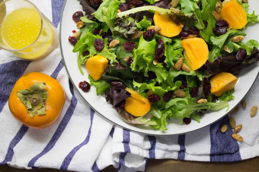 persimmon harvest salad