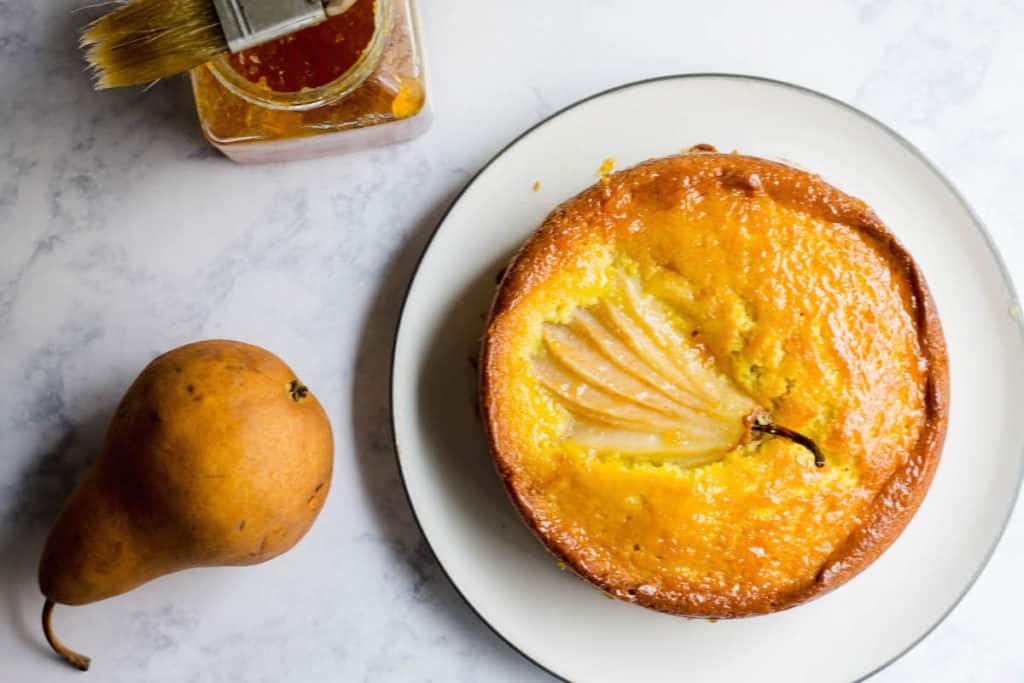 Saffron Pear Cake 