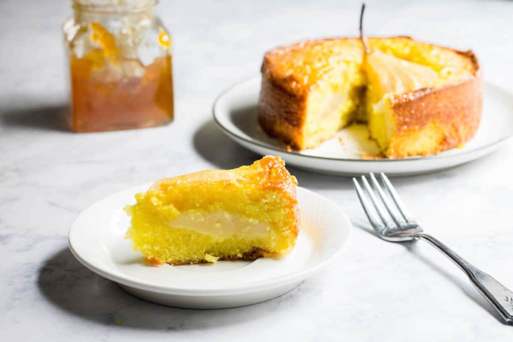 Saffron Pear Cake 