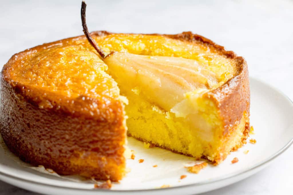 Saffron Pear Cake 