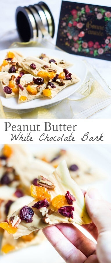 peanut butter white chocolate bark