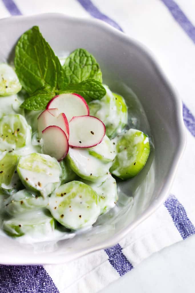 concombre a la menthe