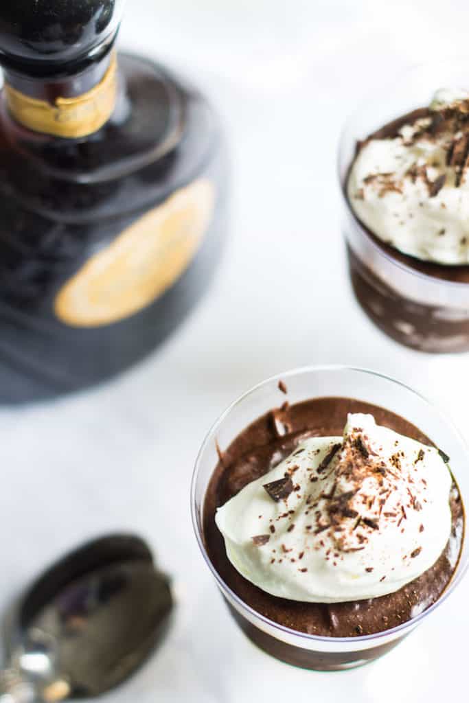 french chocolate mousse whipped cream topping image