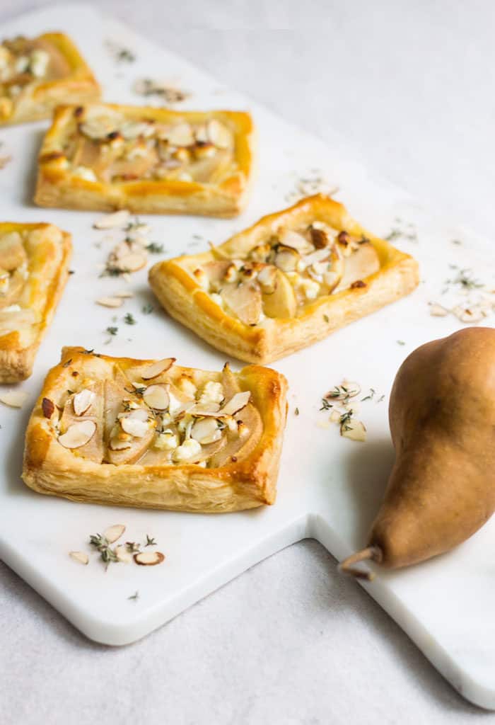 pear feta tart