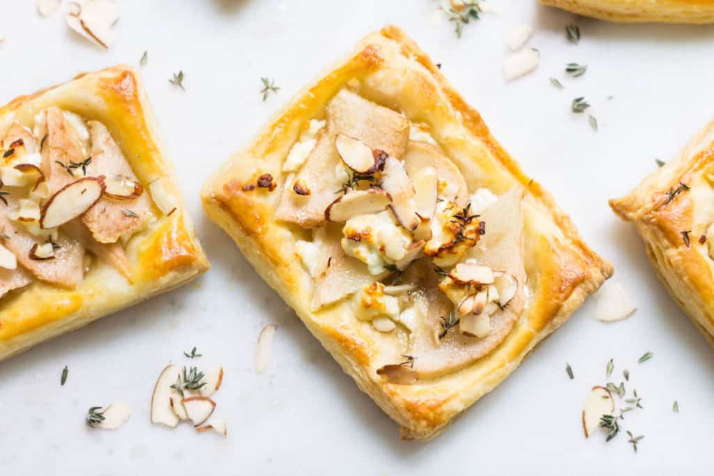 pear feta tart