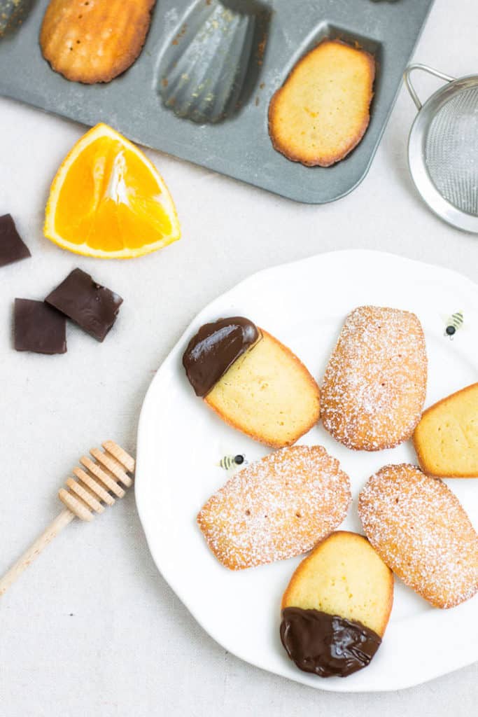 honey and orange madeleines