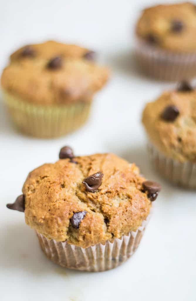 banana chocolate chip muffins