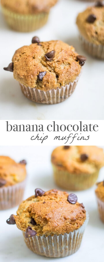banana chocolate chip muffins