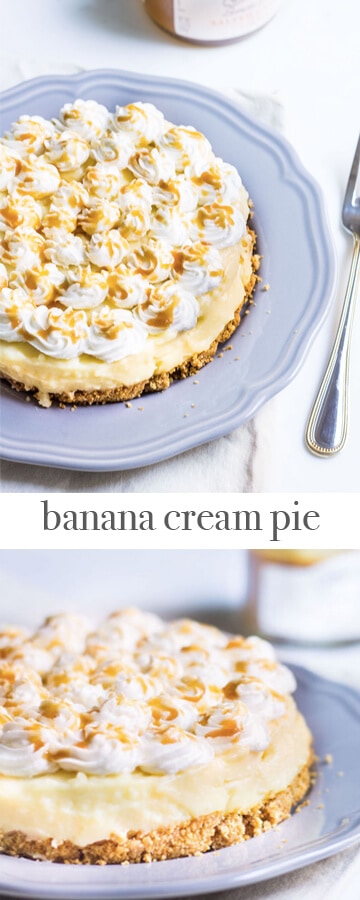 The BEST banana cream pie! Recipe via MonPetitFour.com