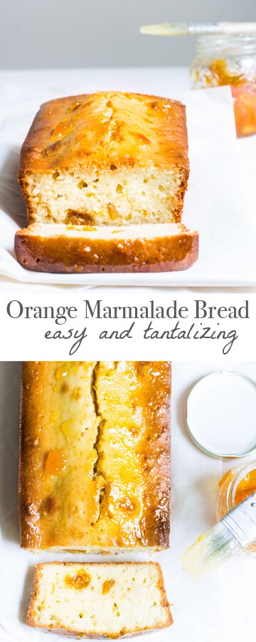Orange Marmalade Bread: a quick, one-bowl recipe that tastes amazing! Recipe via MonPetitFour.com
