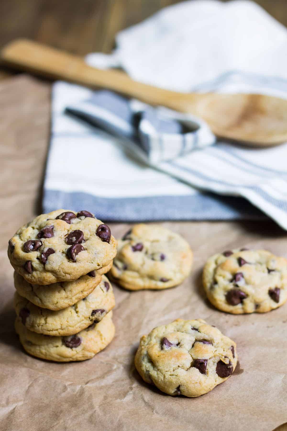 Chocolate Chip Cookies : the old-fashioned way! Recipe via MonPetitFour.com