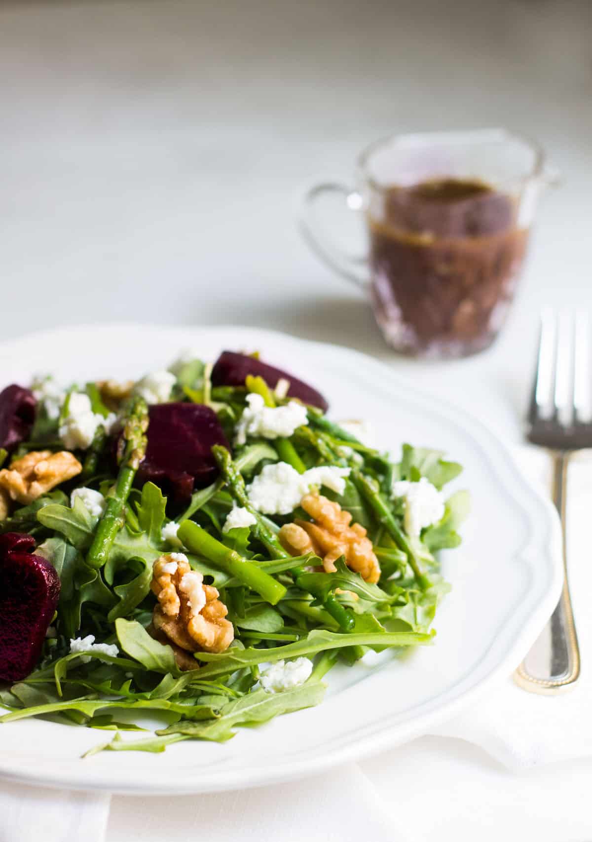 French country salad with lemon dijon vinaigrette. Recipe via MonPetitFour.com
