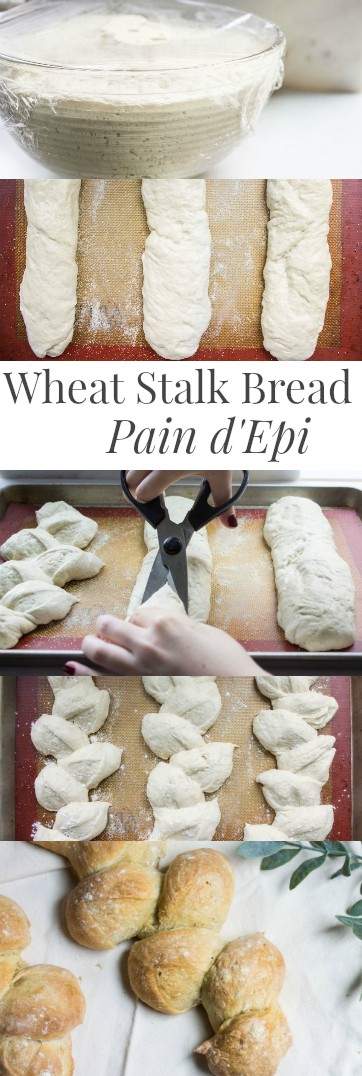 Wheat Stalk Bread (Pain d'Epi): An uncomplicated, but totally impressive French bread you can make at home! Recipe via MonPetitFour.com