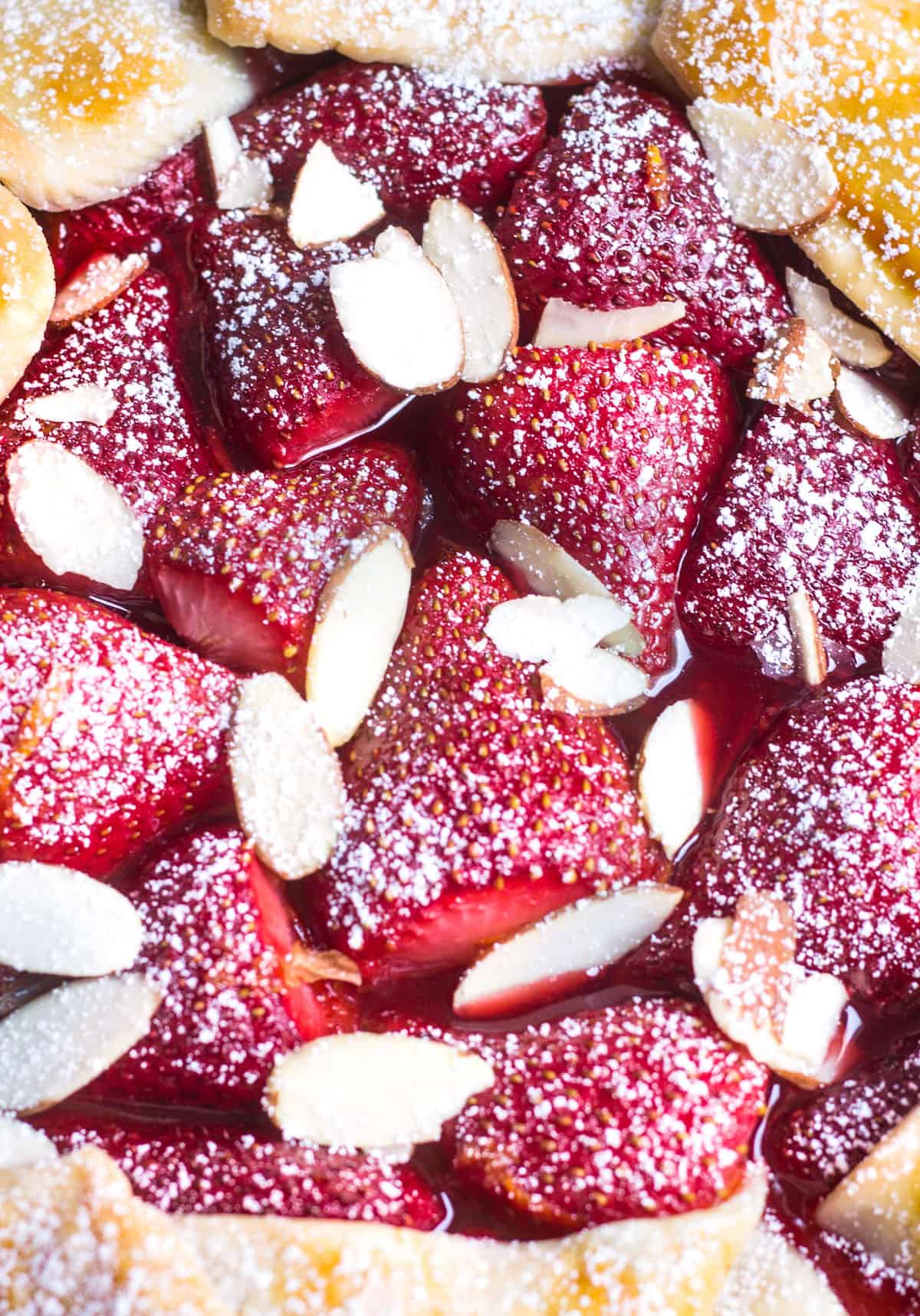 Strawberry Galette: a rustic, French strawberry pie. So easy and so delicious! Recipe via MonPetitFour.com