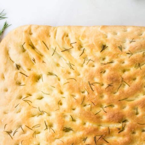 rustic focaccia bread image