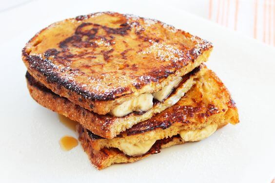 banana french toast sandwiches