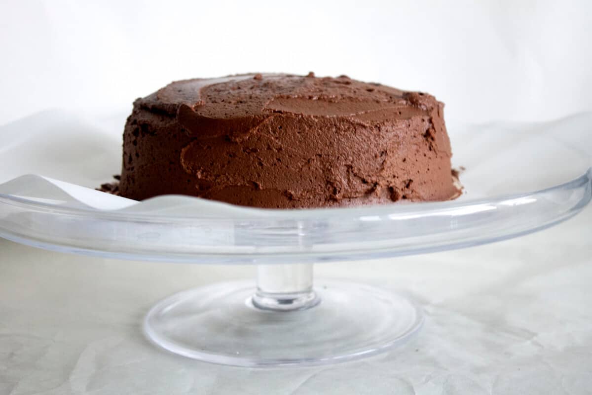 chocolate cake with mocha frosting