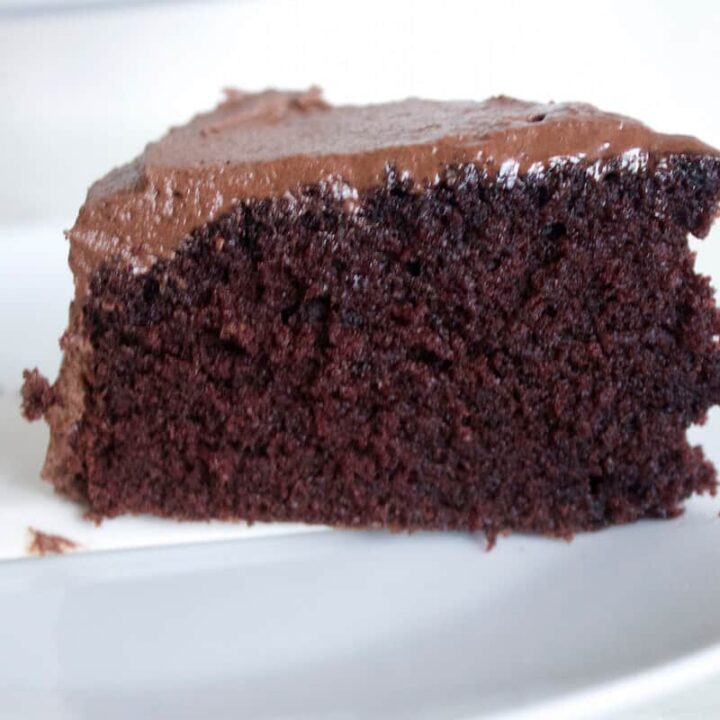 chocolate cake with mocha frosting