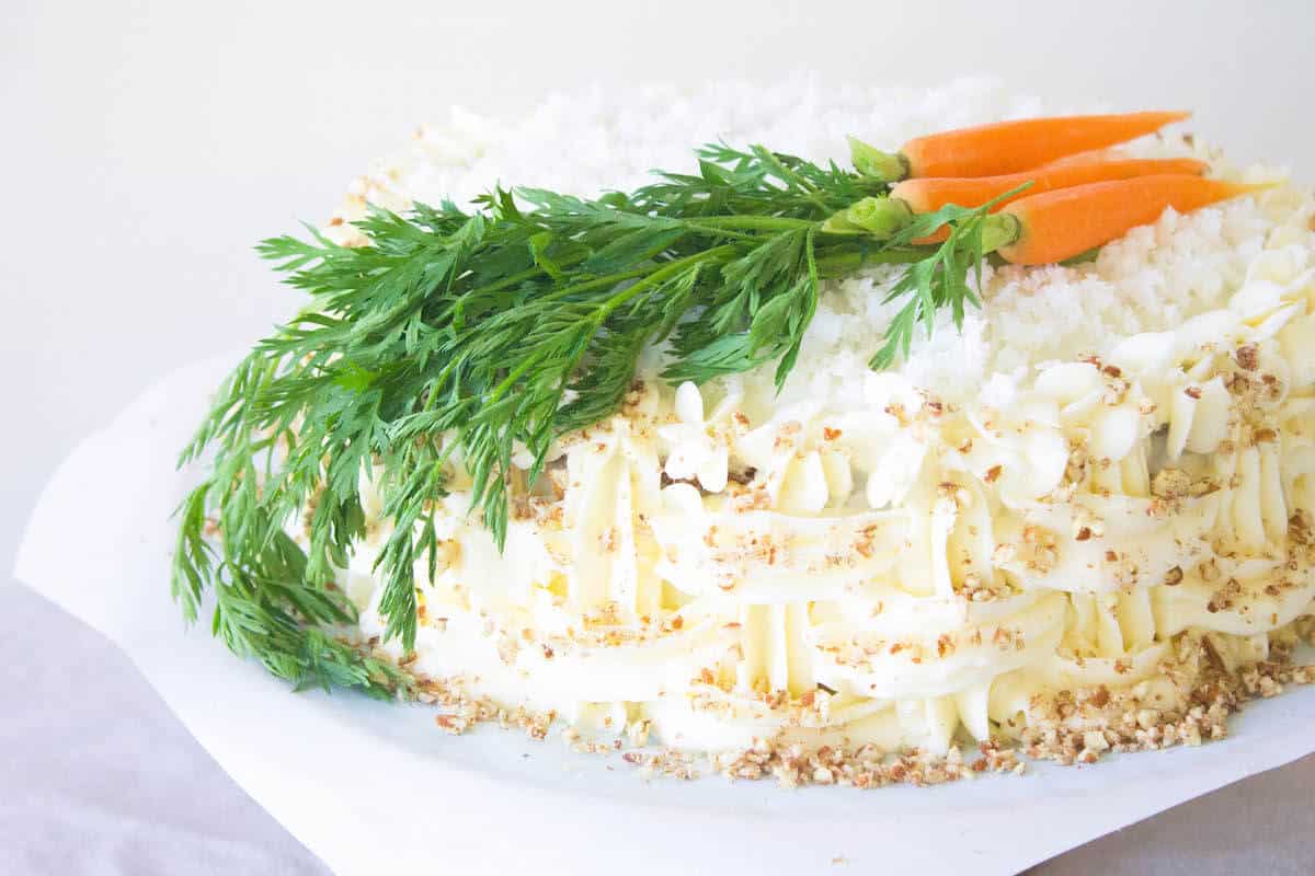 carrot cake with cream cheese frosting