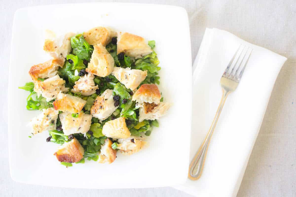 roast chicken salad recipe image