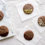 chocolate sable cookies