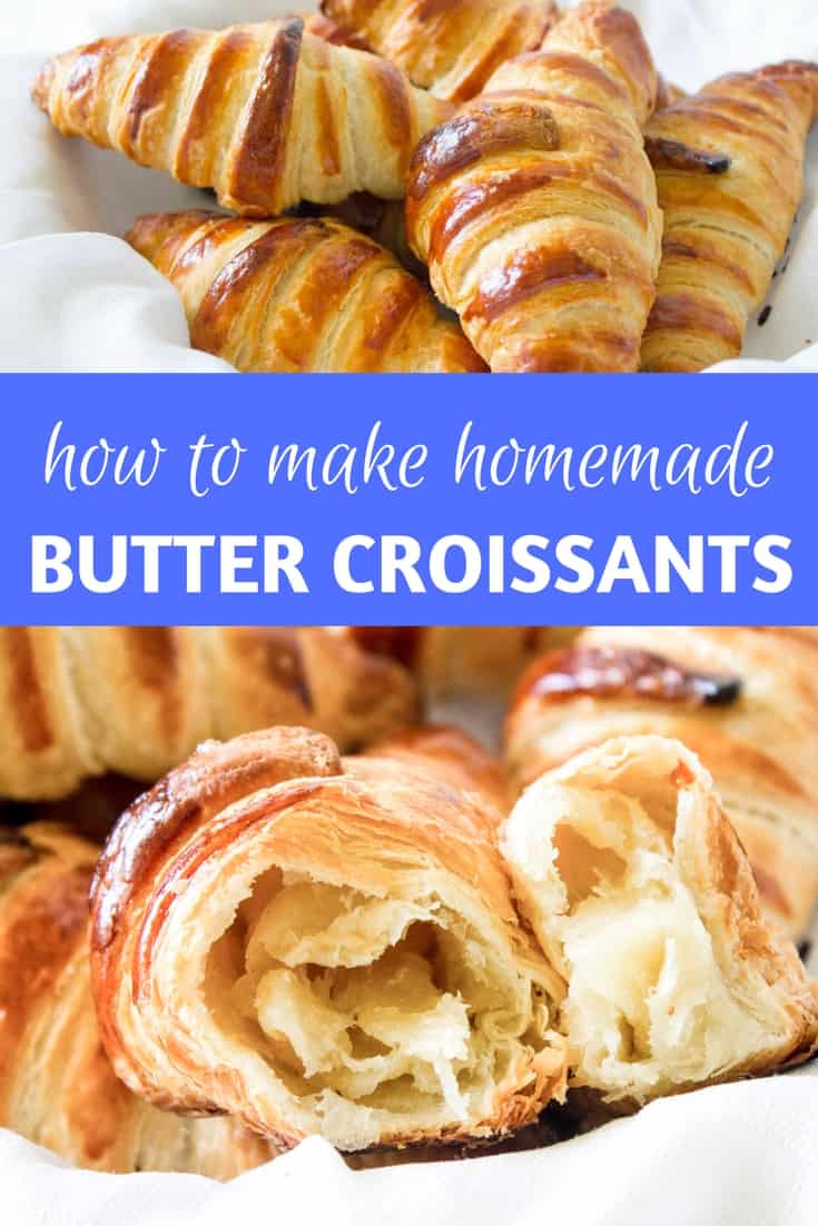 Homemade Croissants: make your own flaky, buttery French croissants right at home with this recipe! via MonPetitFour.com