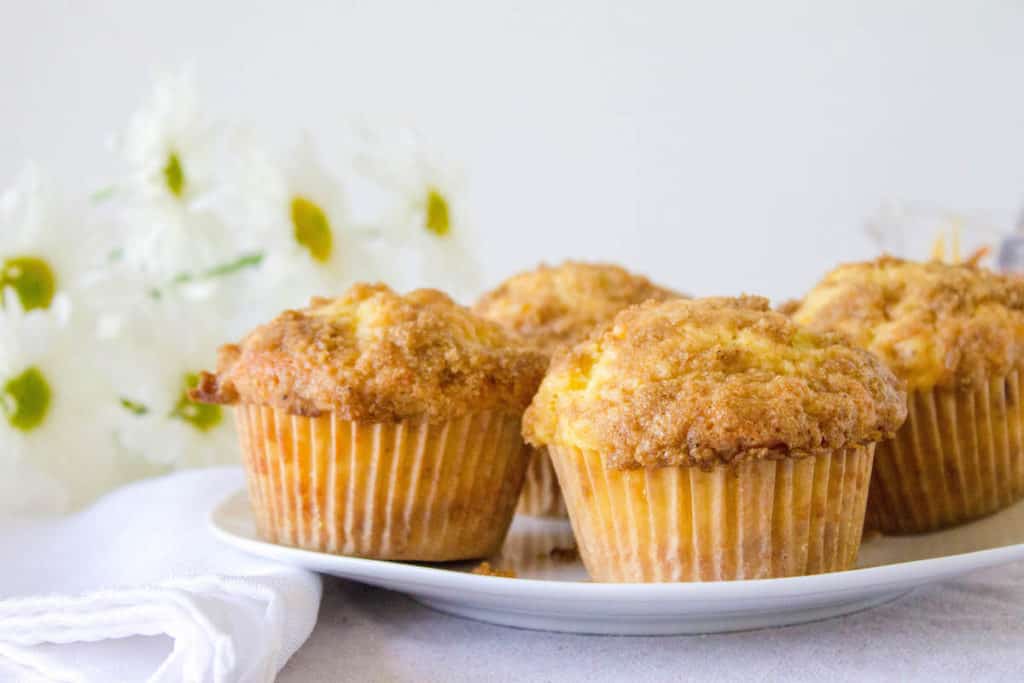 breakfast muffins (orange marmalade muffins) on a plate