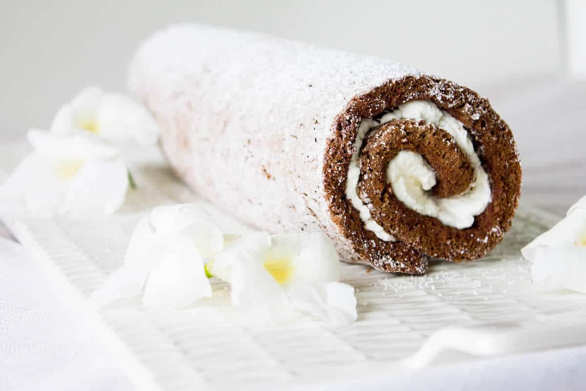 chocolate roulade cake