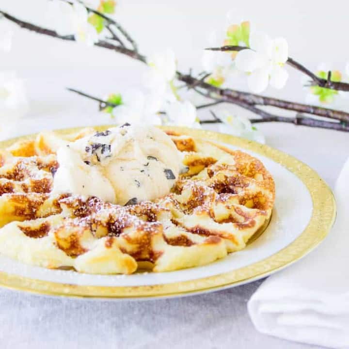 gaufres à la glace