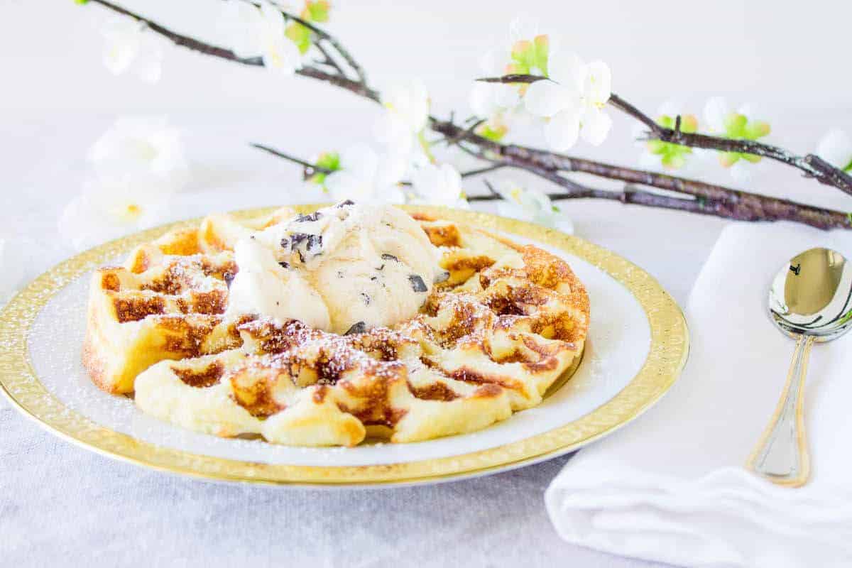 gaufres à la glace
