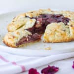 red wine apple pear galette