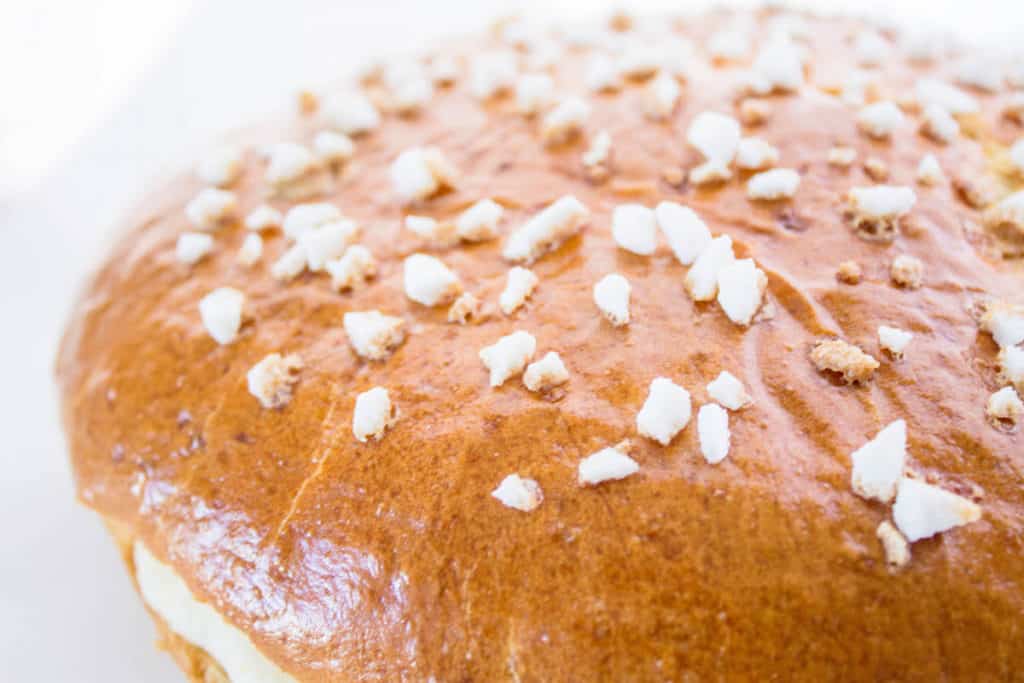 Tarte Tropézienne pearl sugar