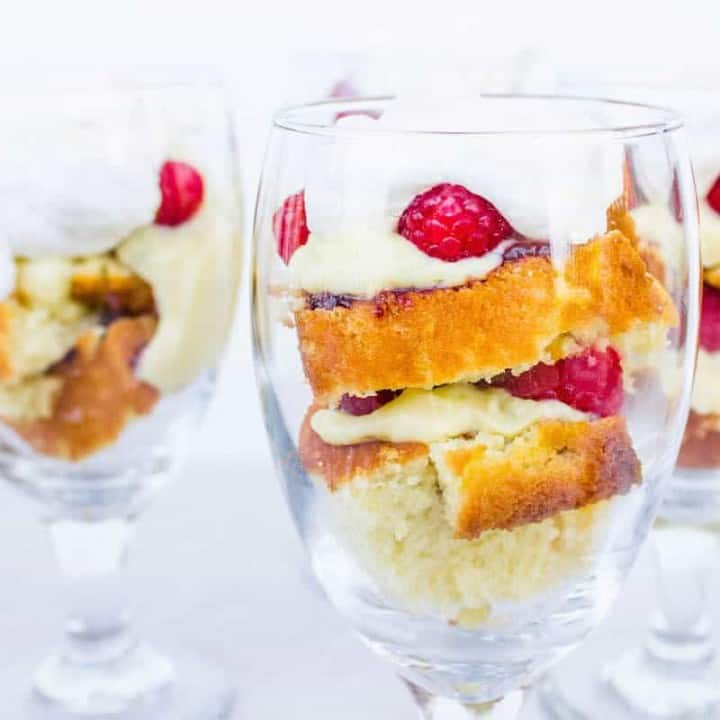 orange raspberry trifle