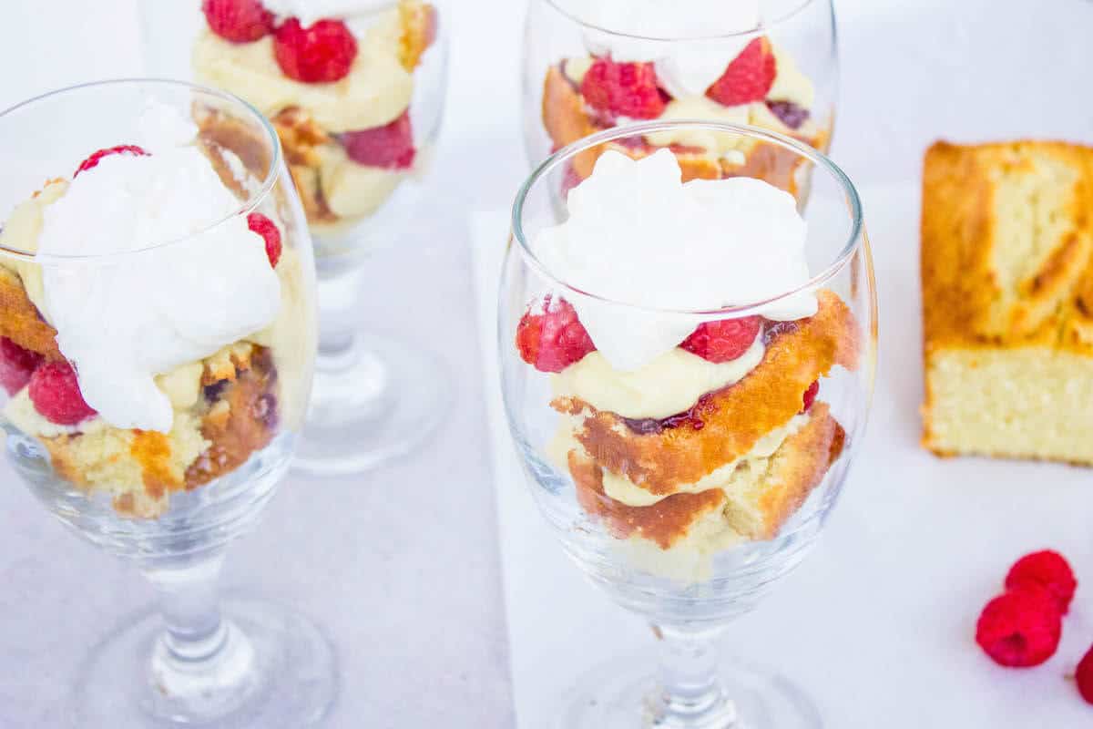 orange raspberry trifle