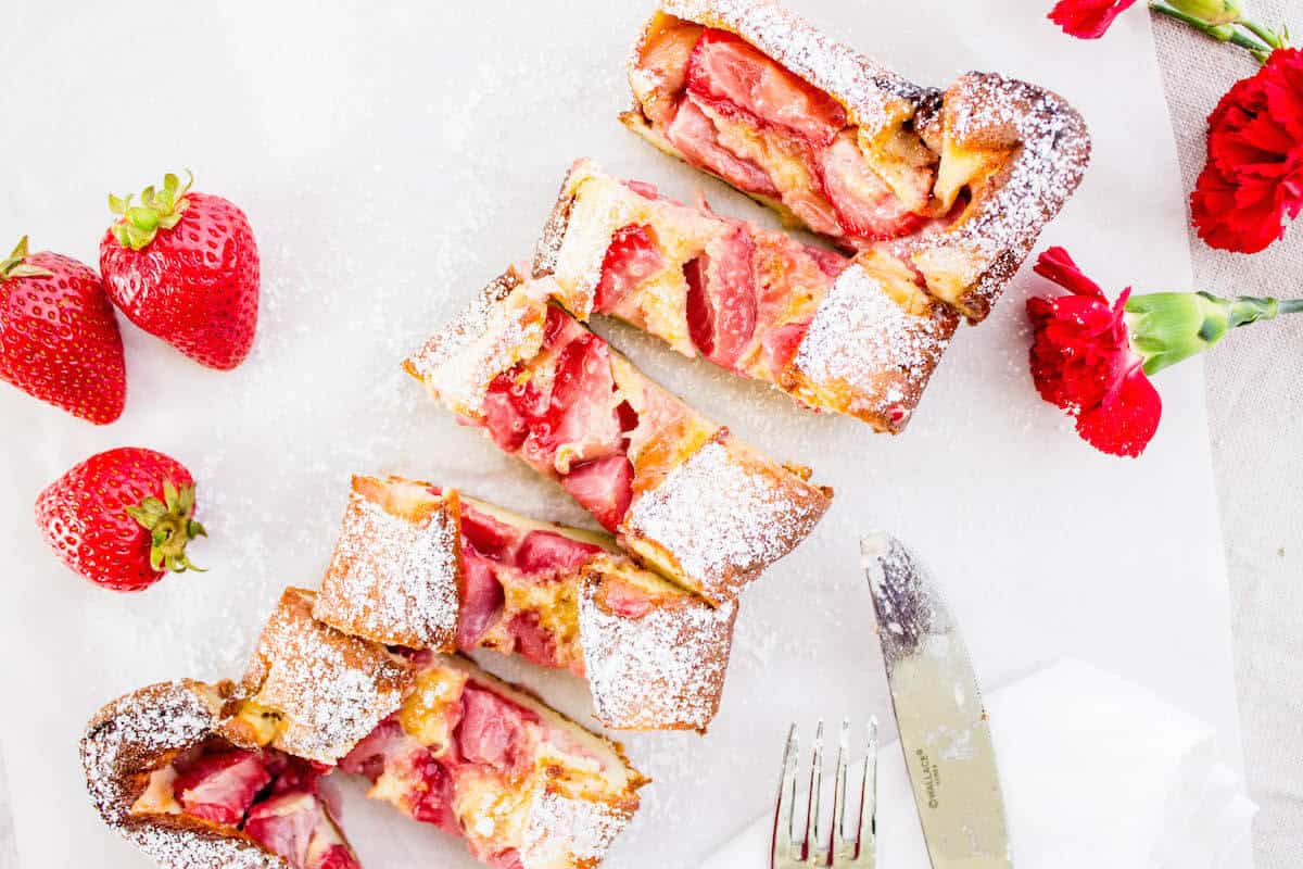 strawberry flaugnarde