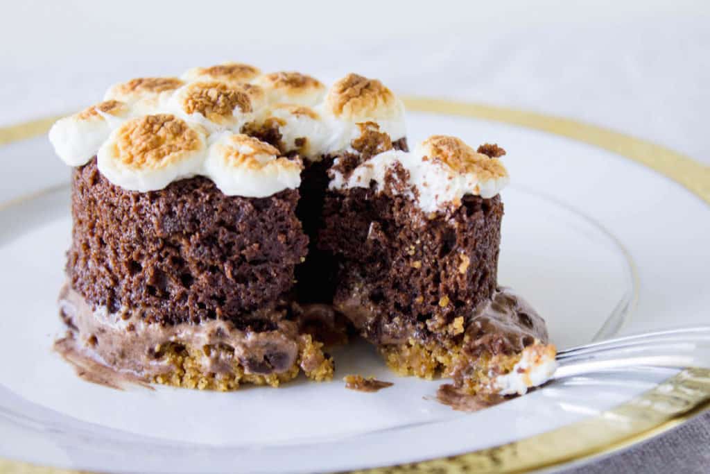 petit fours recipe with s'mores flavors